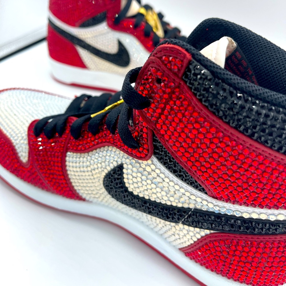 Custom Hand Made Swarovski Crystal Jordan 1's